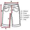 Handcrafted Long Cowhide Shorts – Unique Pattern