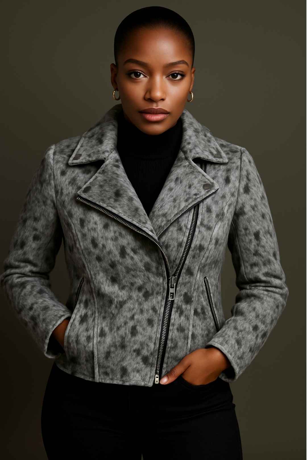 Slim-fit Cowhide Jacket