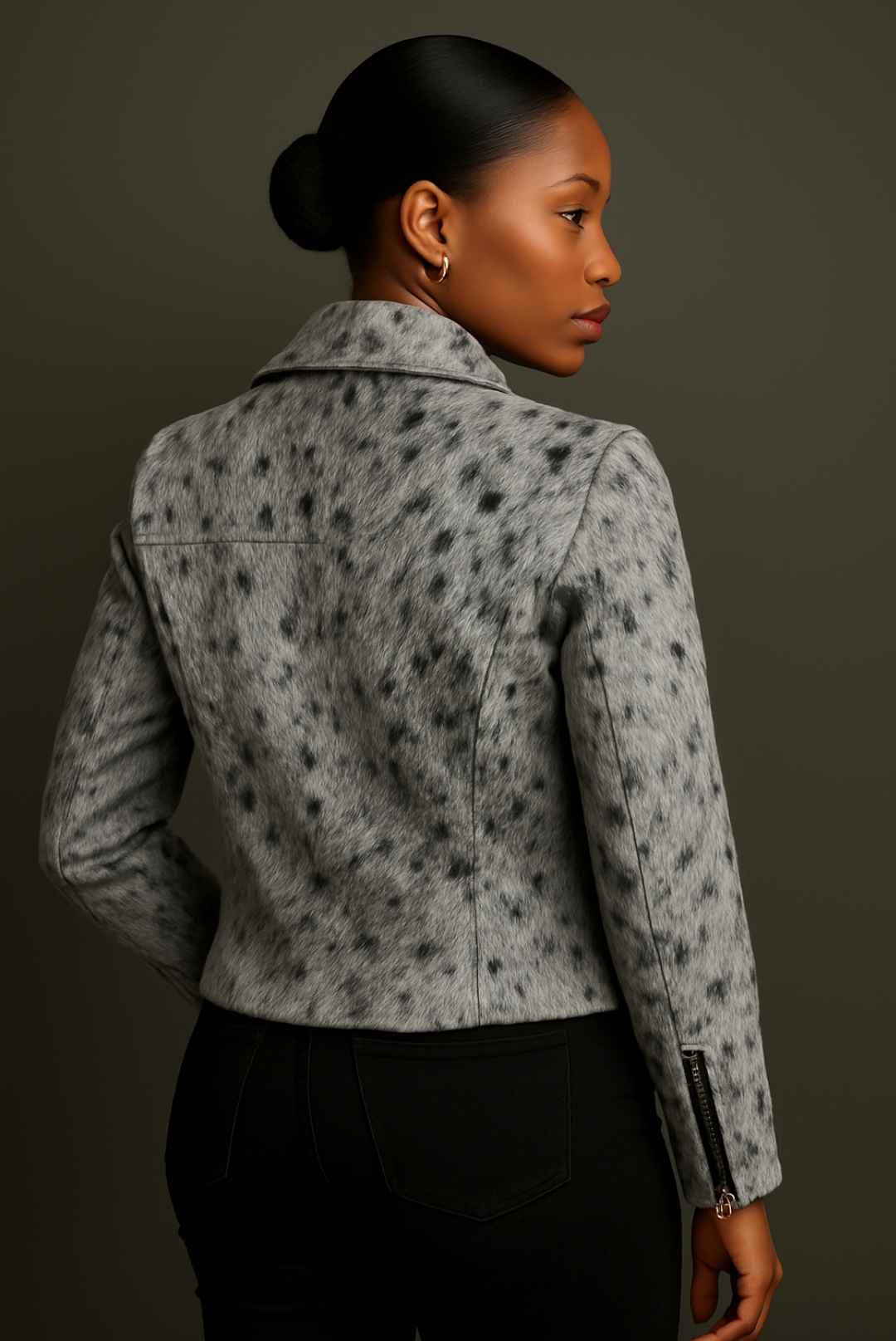 Slim-fit Cowhide Jacket