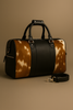 Cowhide Leather Duffle Bag – Luxe Travel Weekender