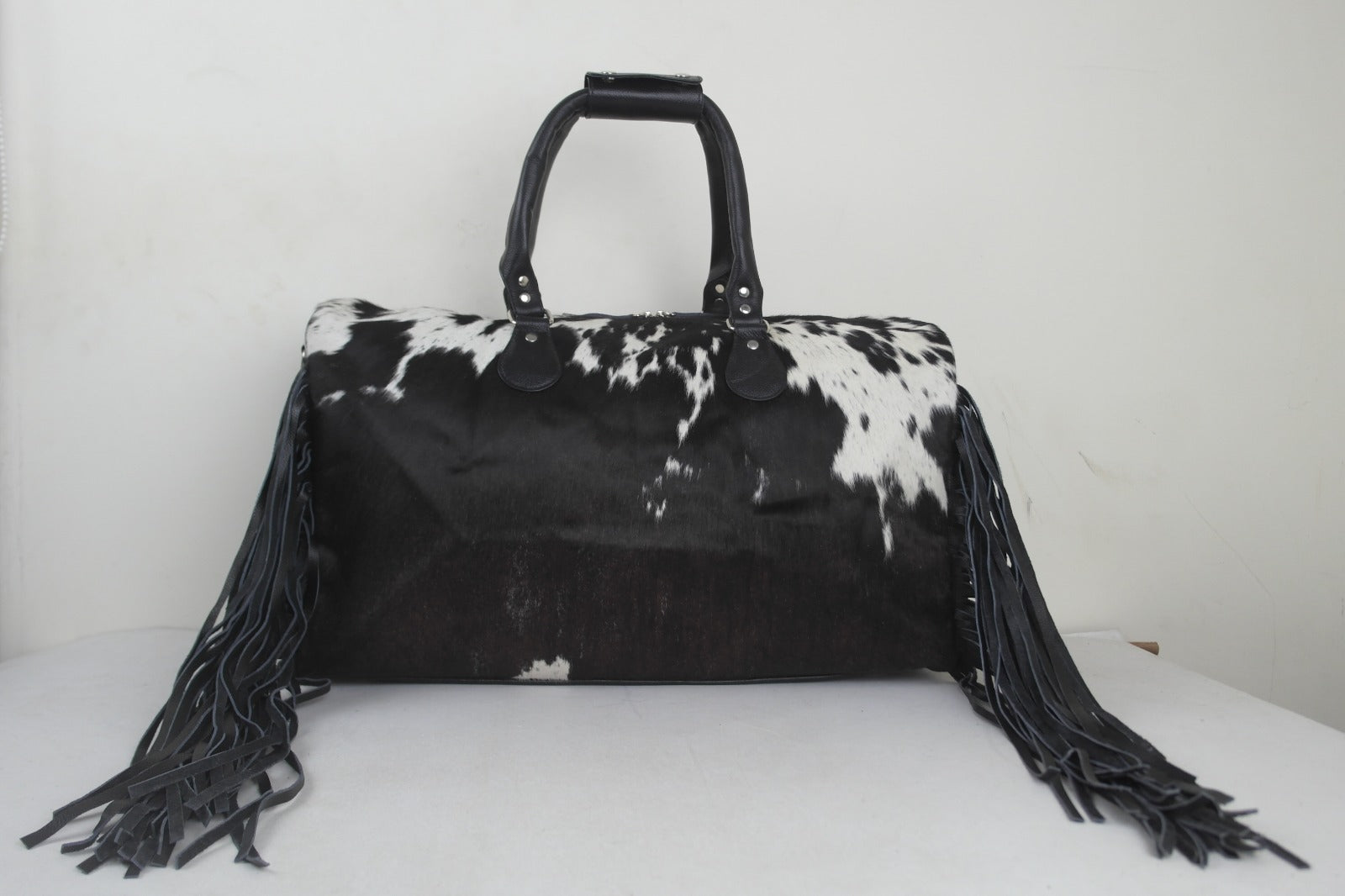 Hair on Cowhide Duffel Bag