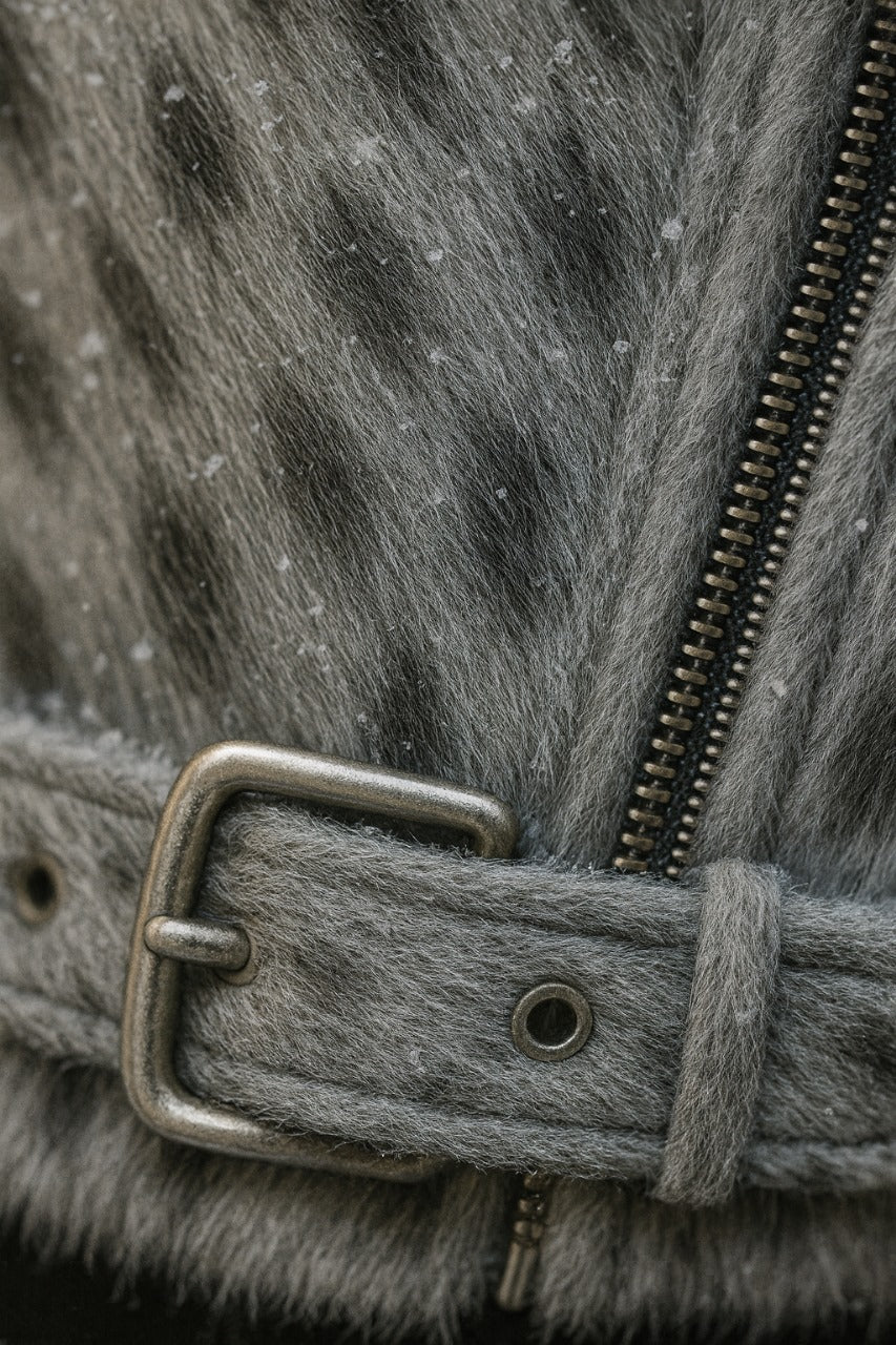 Versatile Cowhide Hair on Hide Leather Jacket