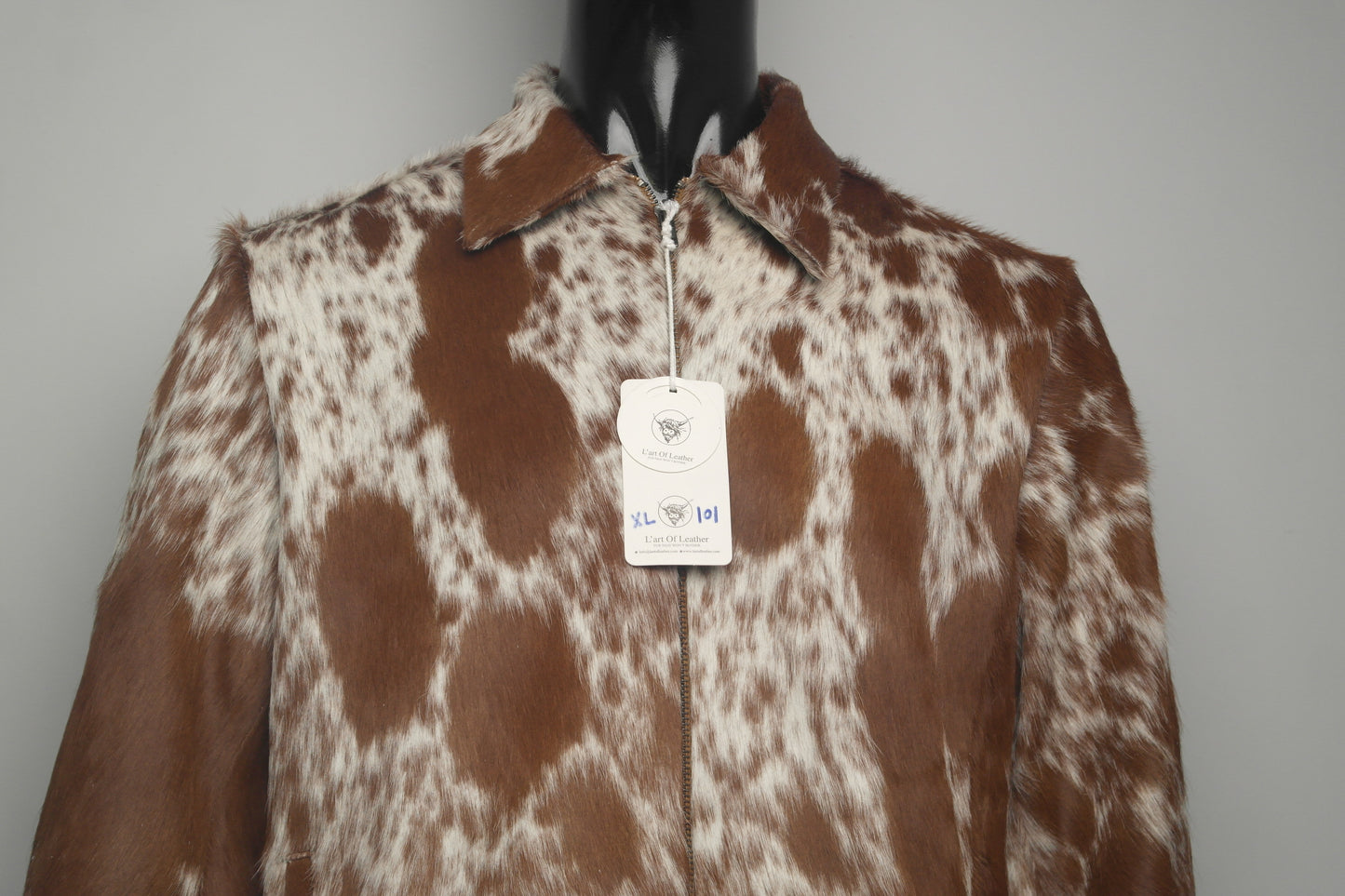 Cowhide Hair-on-Hide Jacket for Women - Western Chic