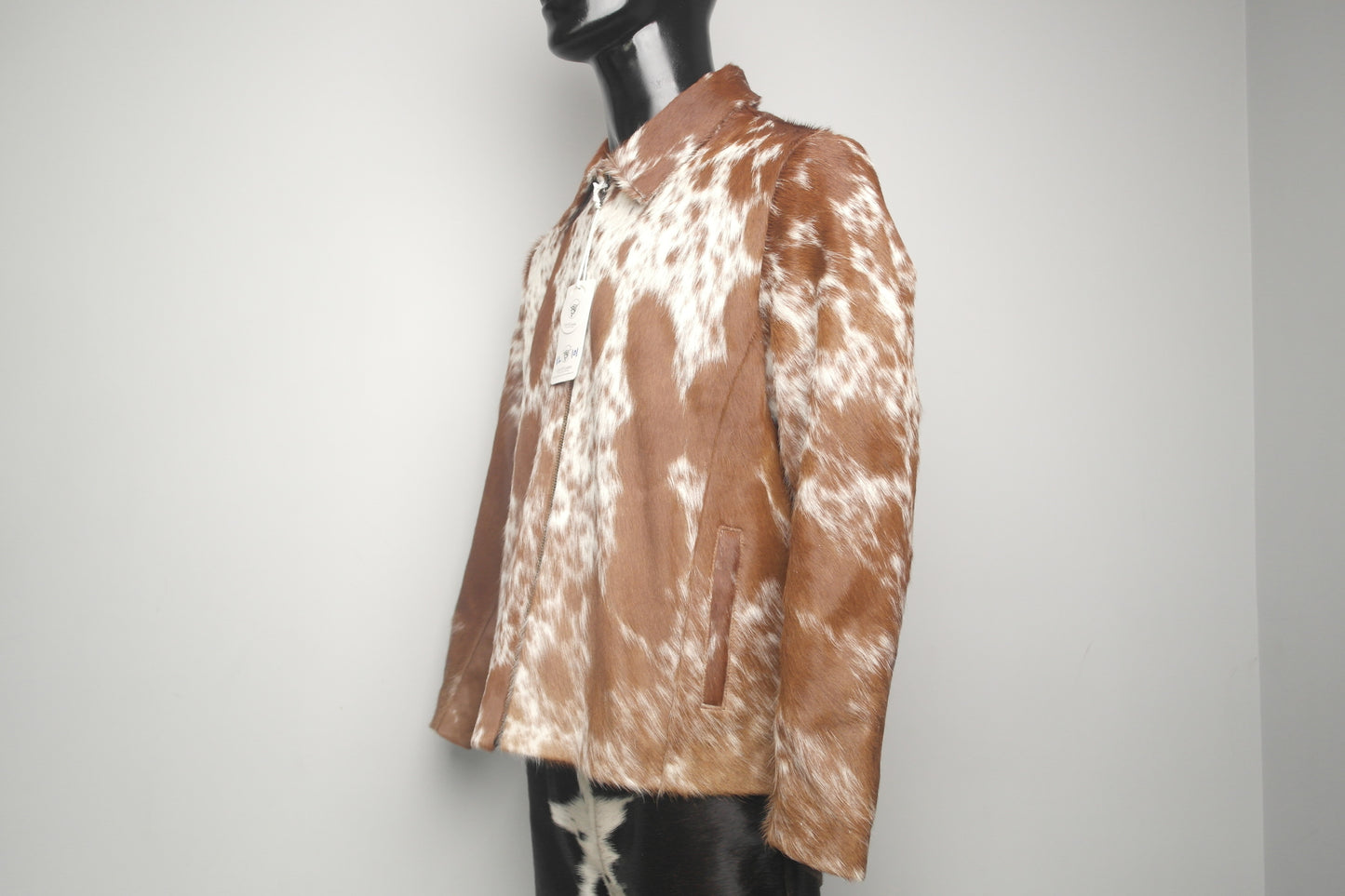 Cowhide Hair-on-Hide Jacket for Women - Western Chic