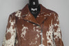 Sleek Cowhide Hair on Jacket - Slim-Fit for Women