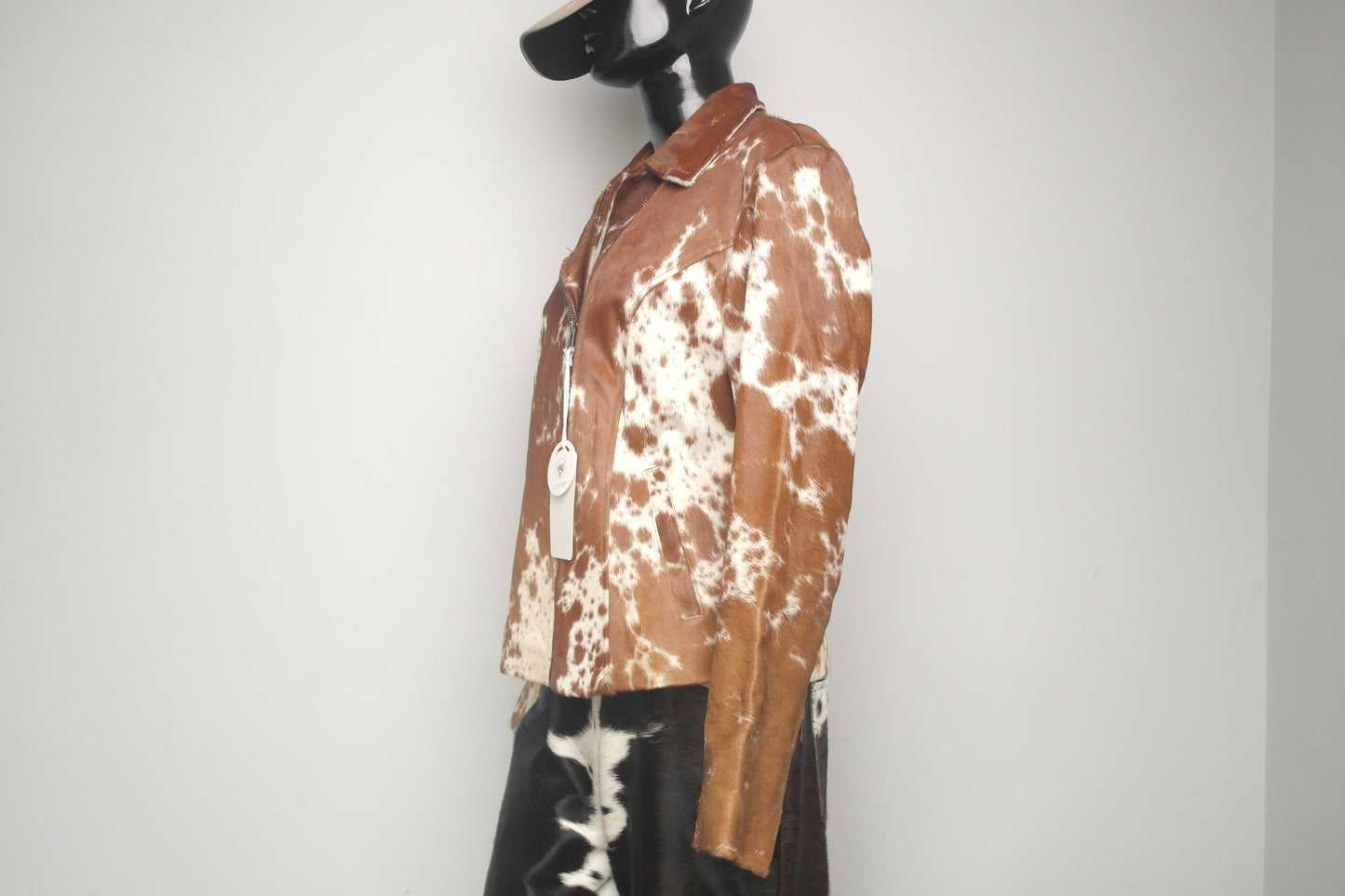 Cowhide Hair-on-Hide Jacket for Women - Western Chic