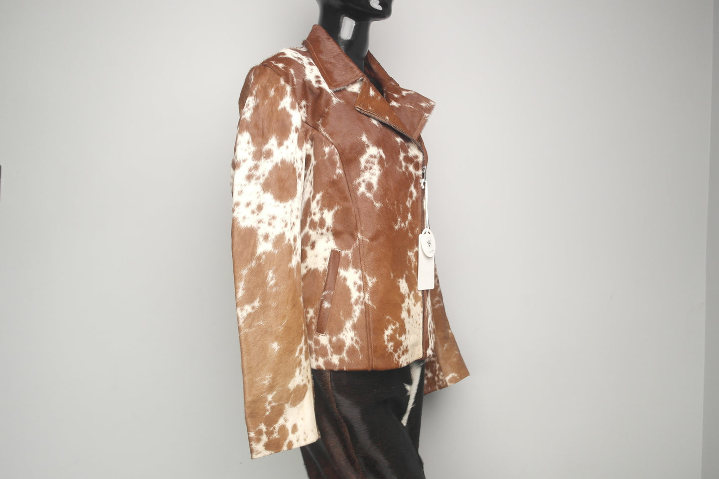 Cowhide Hair-on-Hide Jacket for Women - Western Chic