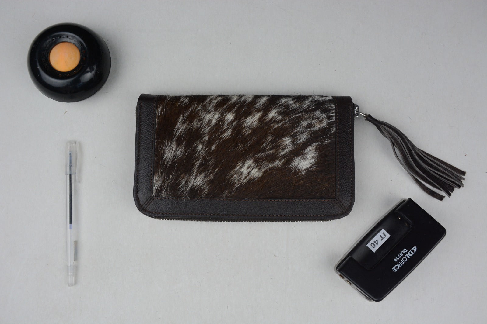 LAXURA sMALL- Real Hair on Leather Purses