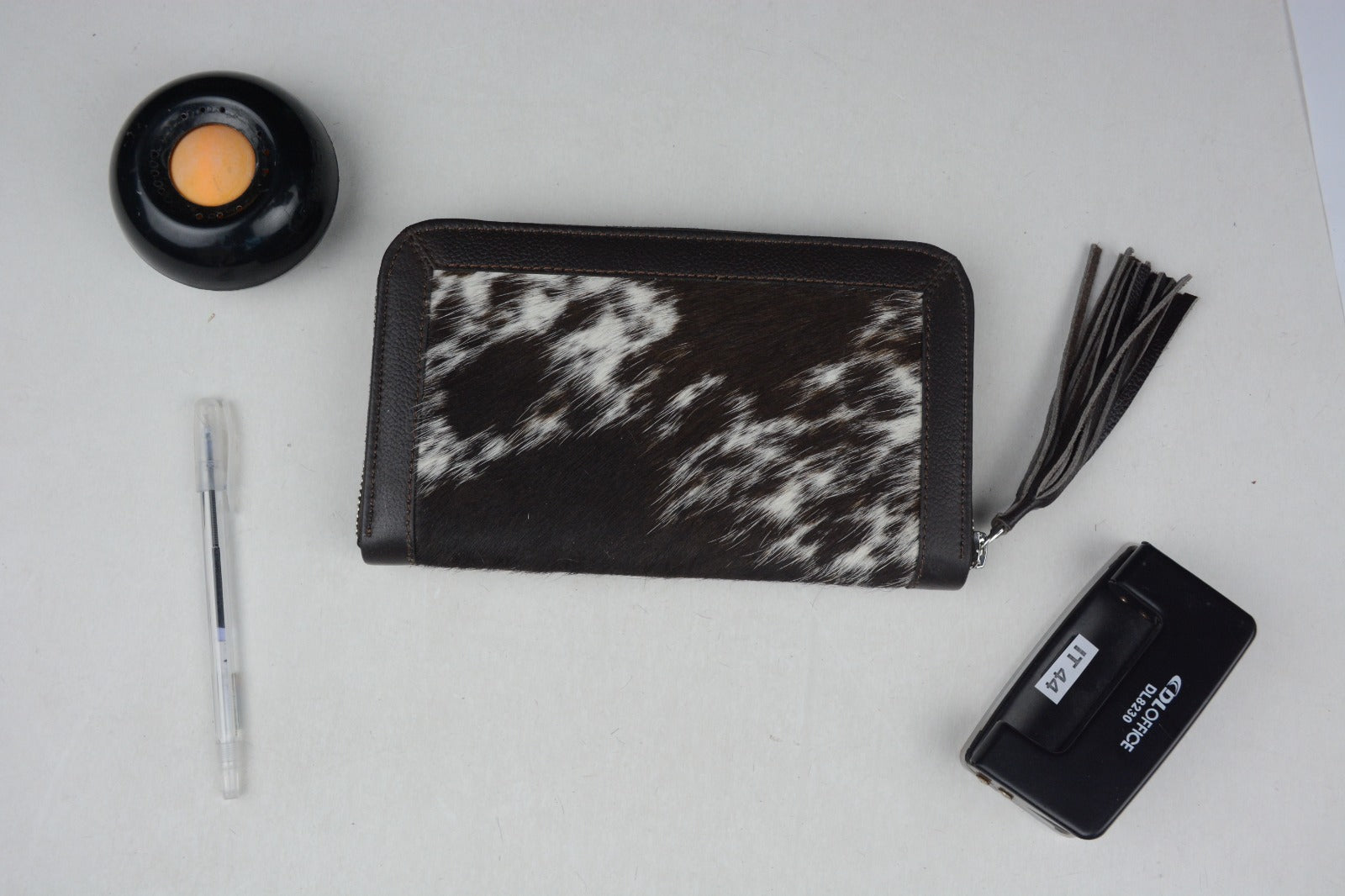 LAXURA sMALL- Fur Cowhide Leather Wallet