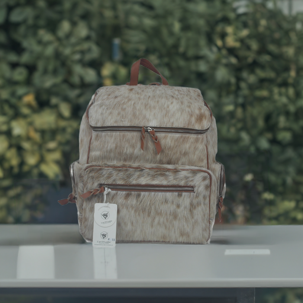 Cowhide Leather Backpack