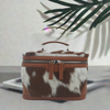 Handmade Hairon Cowhide Jewelry Box, Leather Accessory Box.