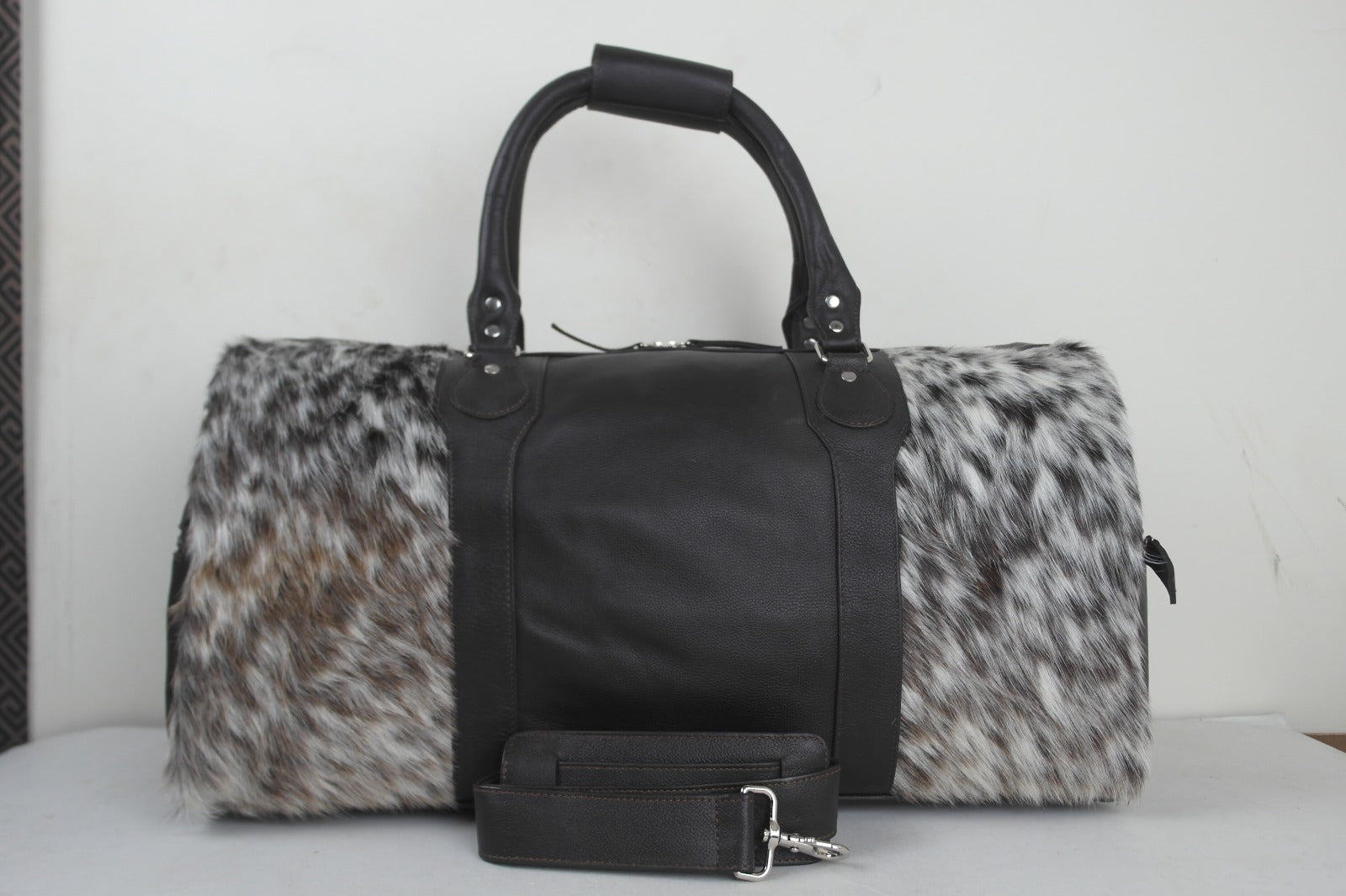 Genuine Cowhide Duffle Bag
