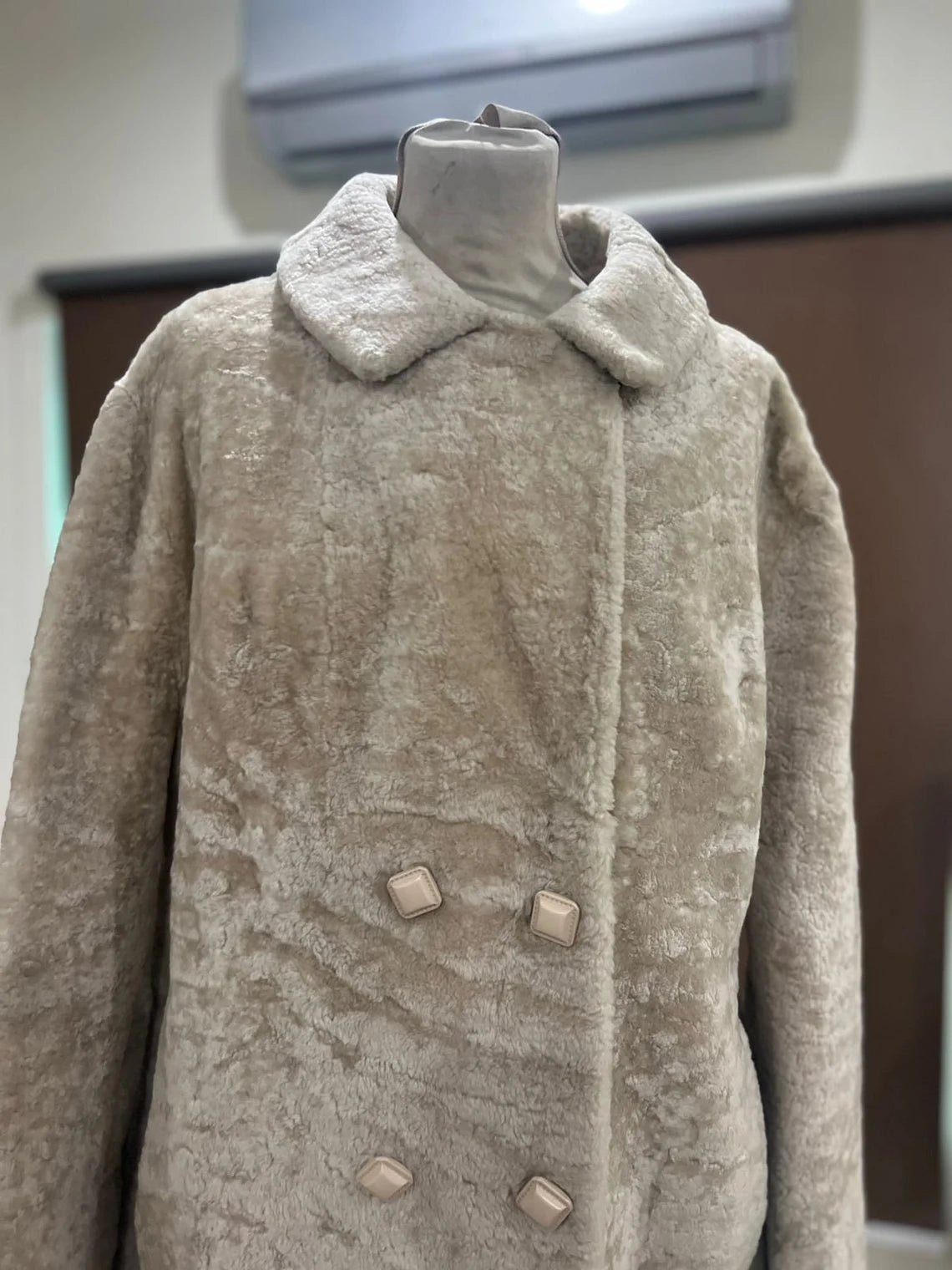 Luxurious Karakul Fur Refurbished Coat Long Winter Coat