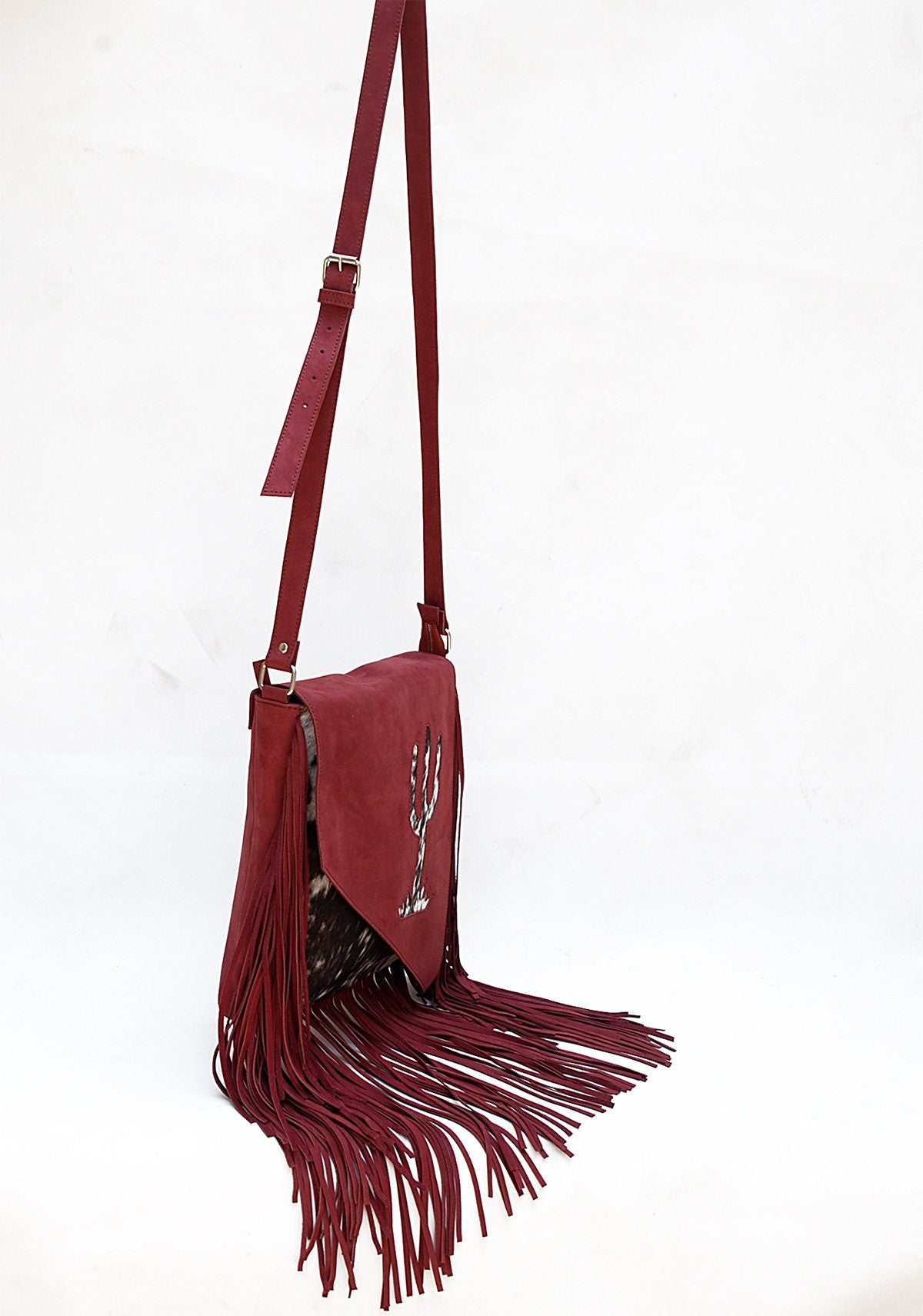 Cowhide Tassel Hand Bags Cowhide Hand Bags, Tassle Ladies shoulder bag, Ladies Hand Bags, Leather Bags LB 1001