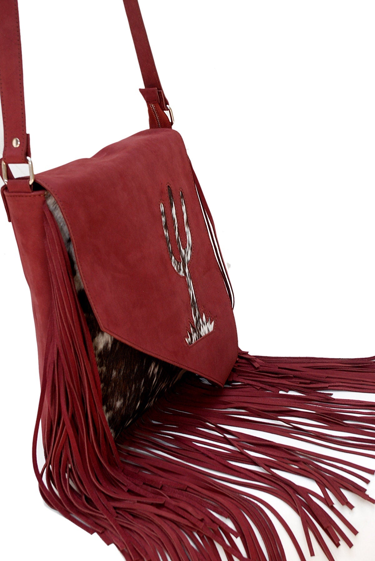 Cowhide Tassel Hand Bags Cowhide Hand Bags, Tassle Ladies shoulder bag, Ladies Hand Bags, Leather Bags LB 1001