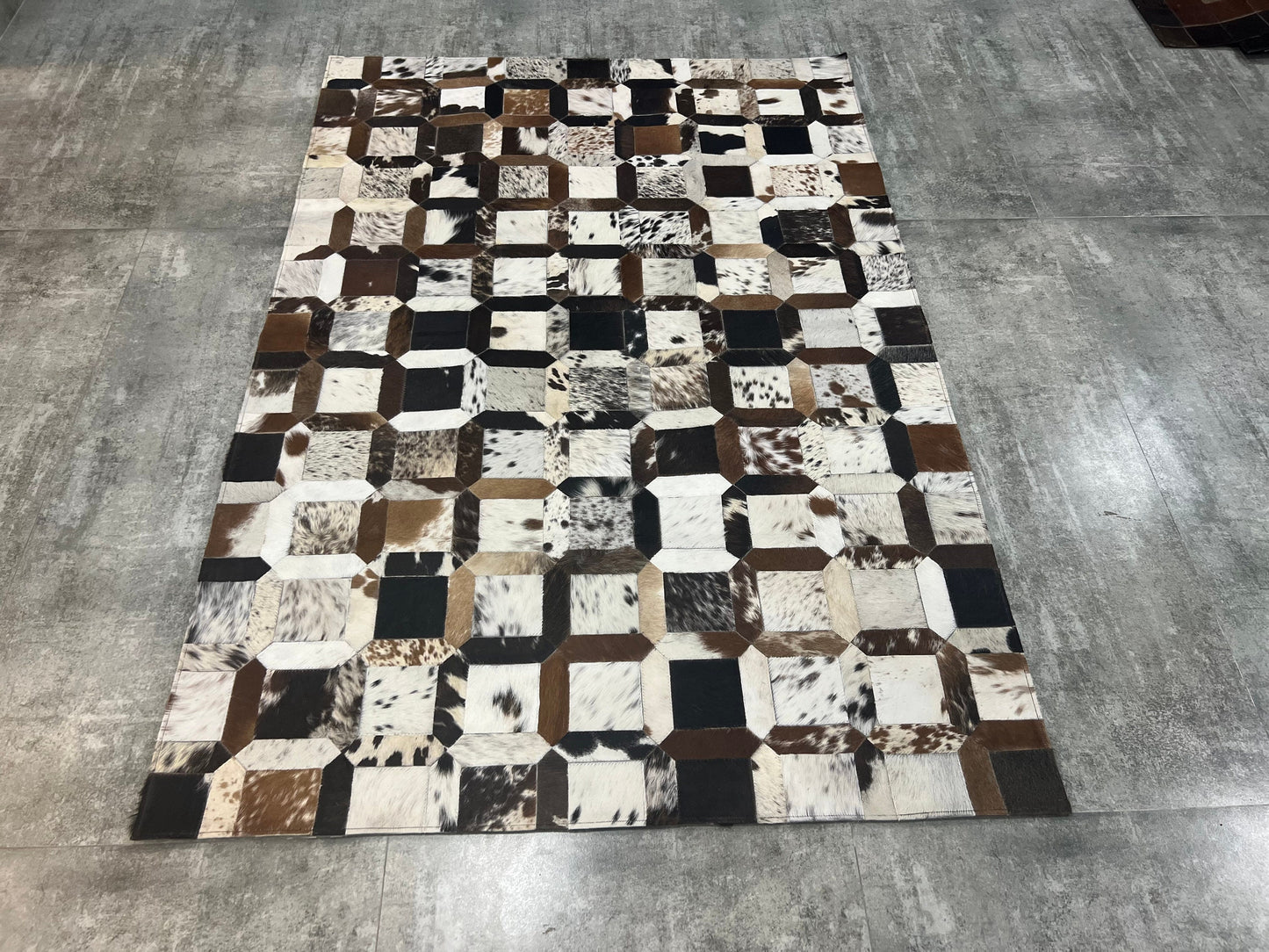 Unleash the Beauty of Nature with Our Multicolor Cowhide Patch Rugs COWHIDE animal skin arearug