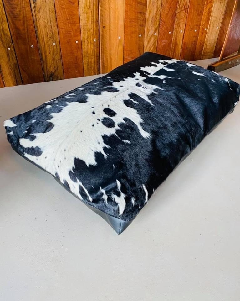 Premium Cowhide Pet Bed – Comfort for Your Pet