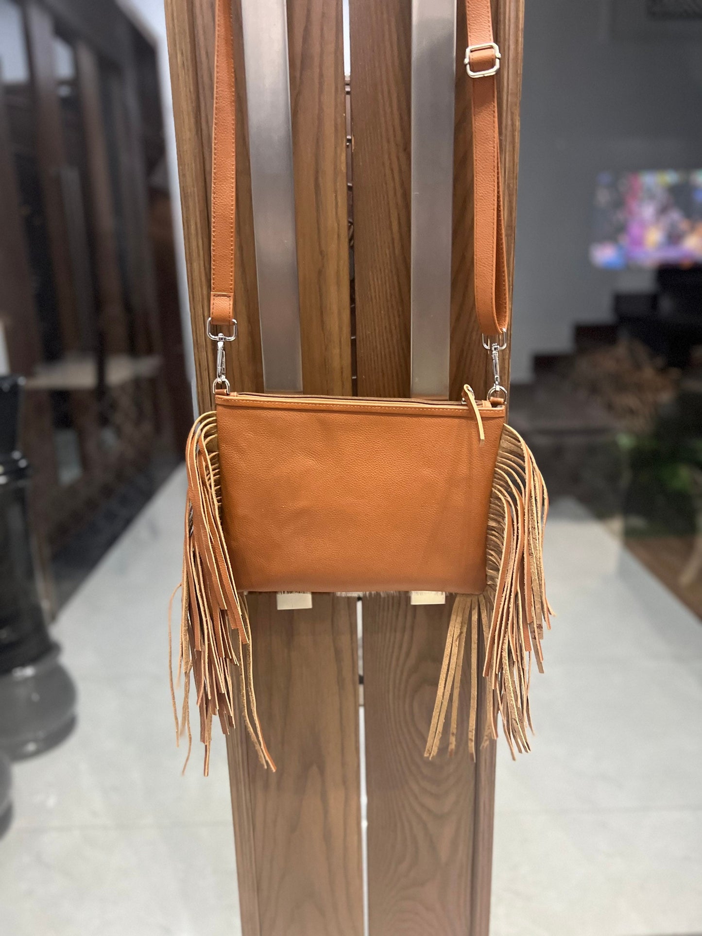 Cowhide Tassel Hand Bags Cowhide Hand Bags, Tassle Ladies shoulder bag, Ladies Hand Bags, Leather Bags LB 1030 Tassel Pouches