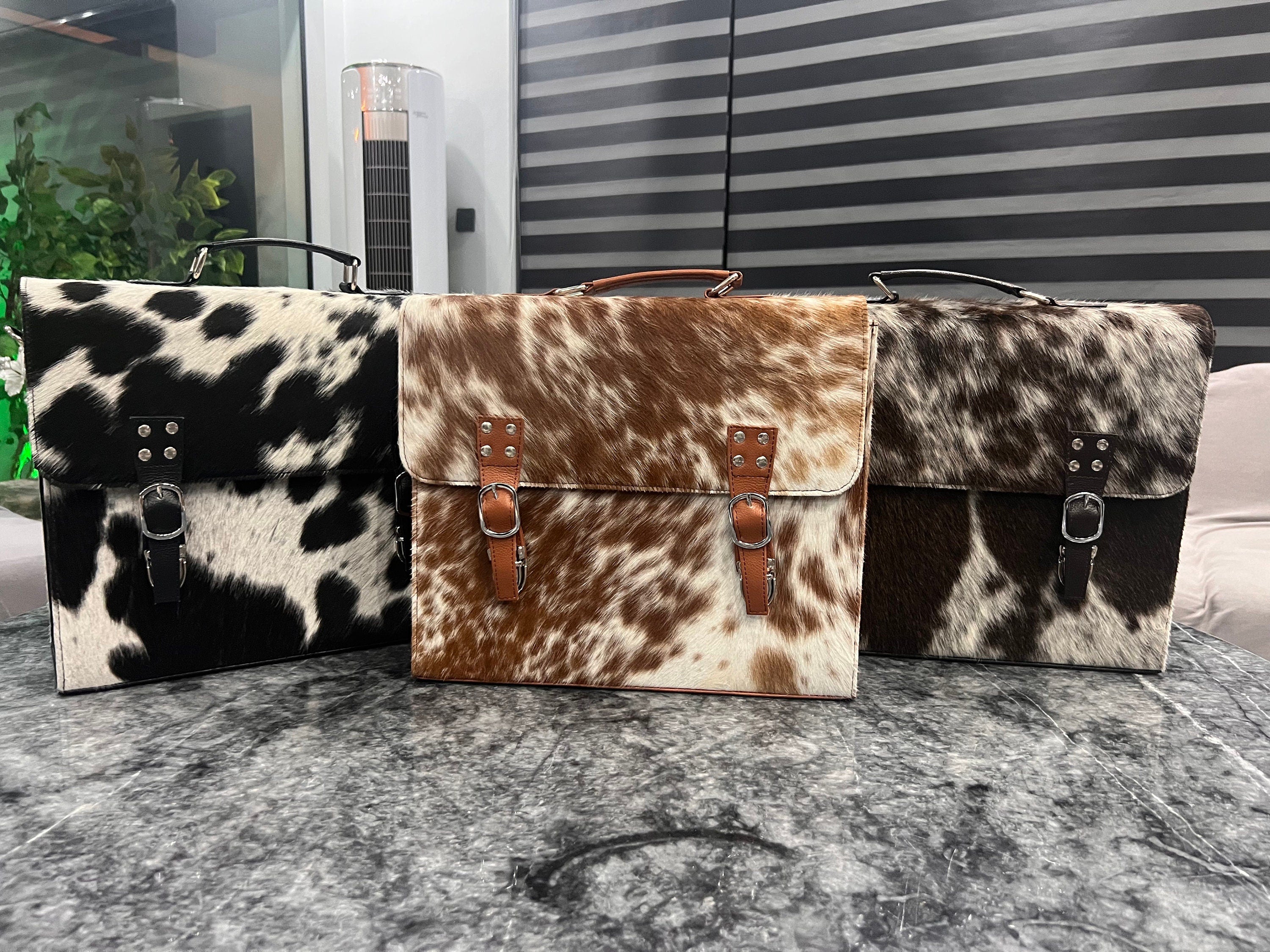 Cowhide Laptop/Briefcase Hand Bag