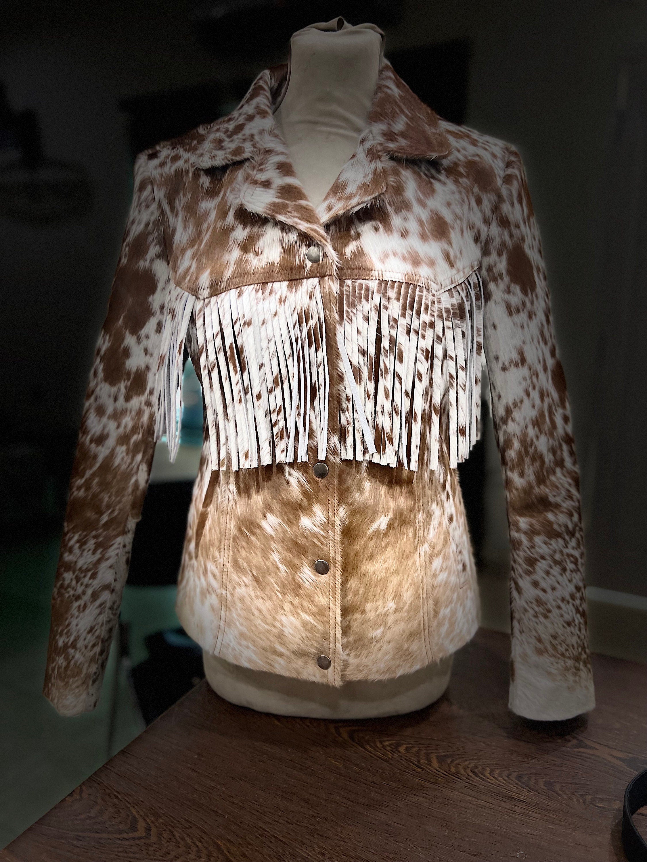 Fringe Leather Jacket – Hair on hide for Stylish Women