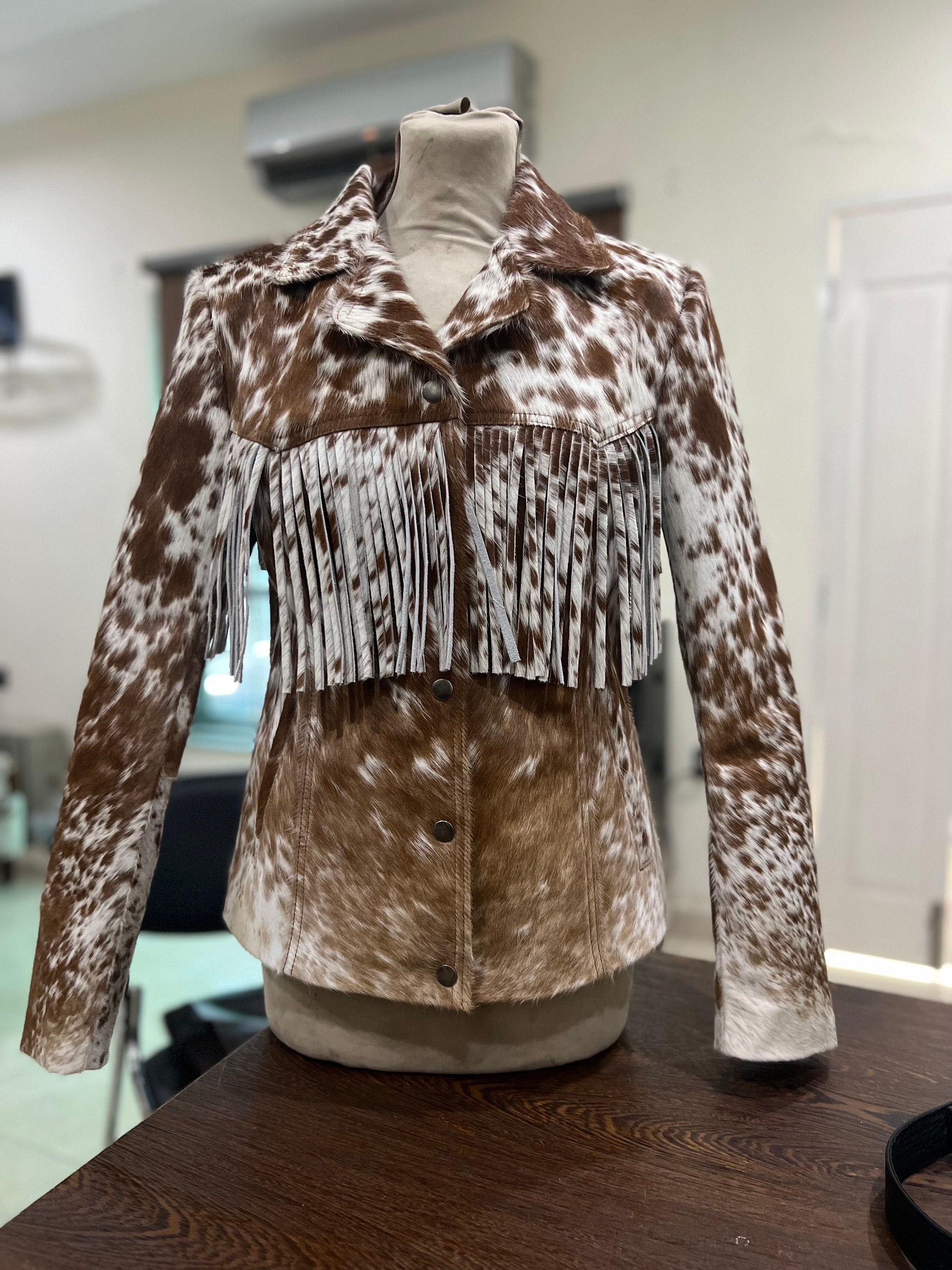 Fringe Leather Jacket – Hair on hide for Stylish Women